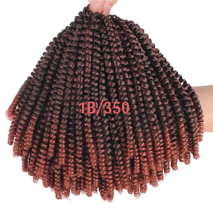 110g chemical fibre hair extensions showing 20.32cm length and colour options