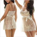 White spandex lingerie set with lace detail, showing underwire bralette and high-waisted brief on a mannequin.