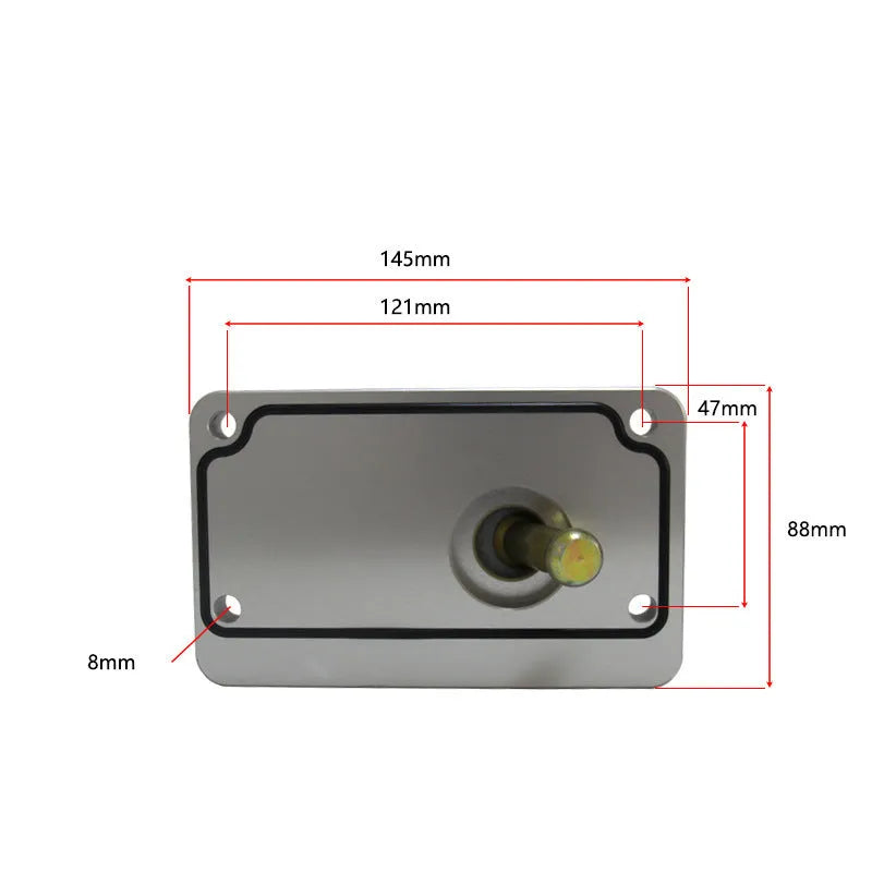 Silver aluminium alloy quick short rod shift lever for Horton vehicle models