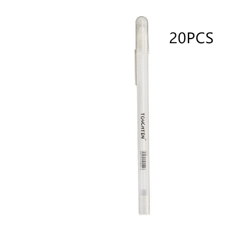 Black card hand-painted highlight pen with 0.8mm tip and plastic shell