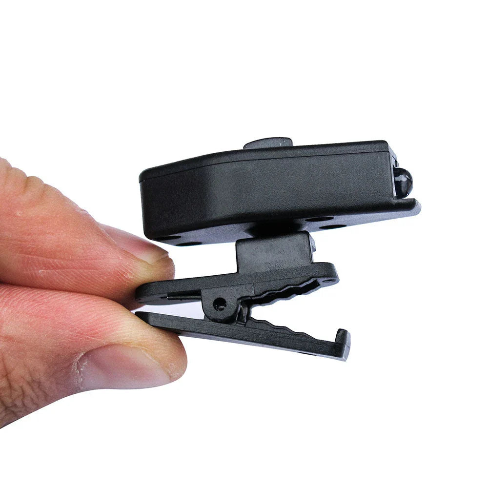 Adjustable Mini LED Flashlight Glasses Clip Light with 360-degree rotation