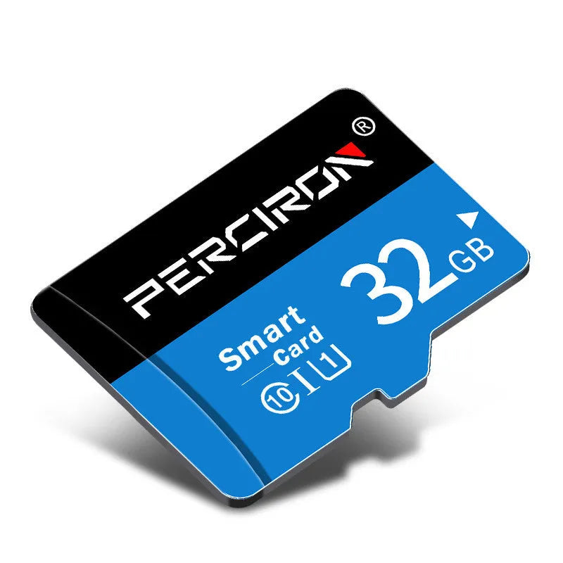 High speed memory card for dash cam recording, 16GB to 128GB capacity, black casing
