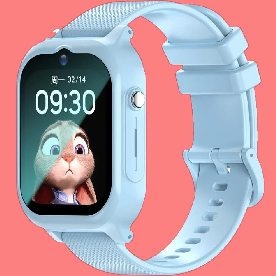 Swimming waterproof smartwatch with video call and step counting in water blue colour