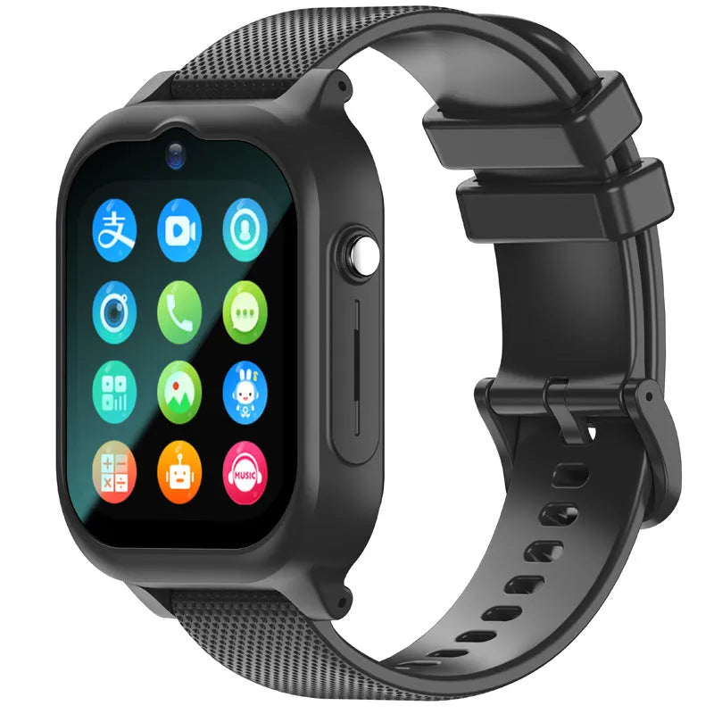 Swimming waterproof smartwatch with video call and step counting in water blue colour