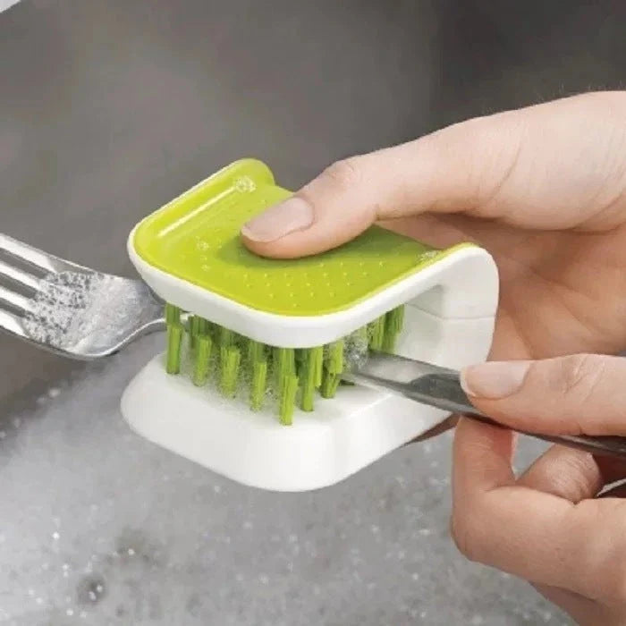 Shopfluxpro NZ Versatile Knife & Cutlery Cleaner Brush - A Kiwi Kitchen Essential