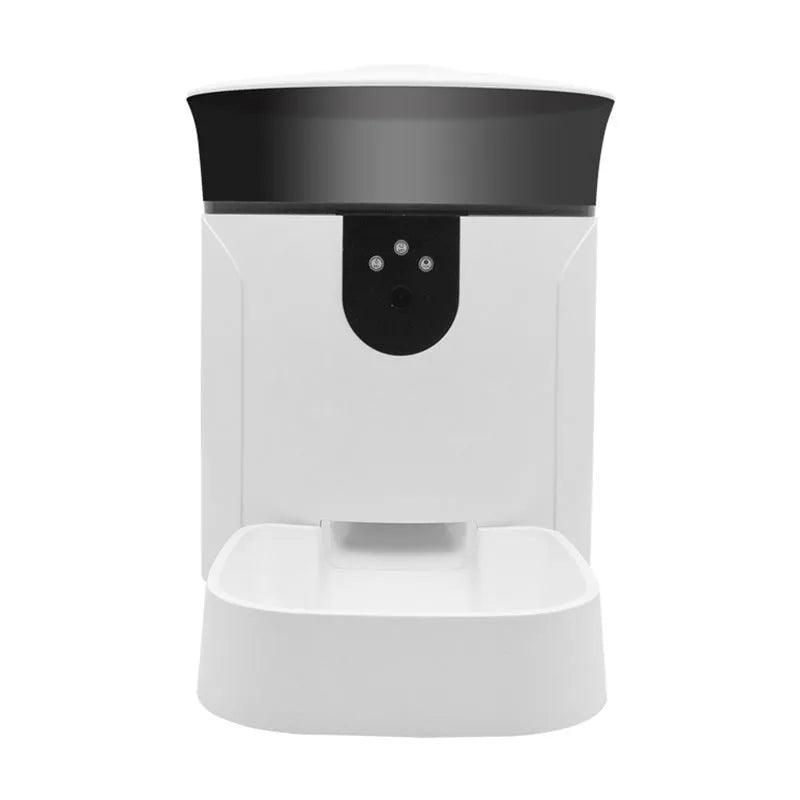 BL7 WIFI smart pet automatic feeder with 6L grain bucket and black casing