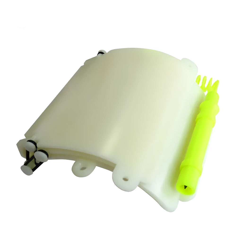 White luminous underwater handwriting wristboard with pencil and spare O-ring for scuba diving