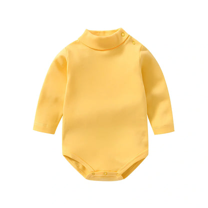 Cotton baby bodysuit with snap closures in multiple colours and sizes for New Zealand infants