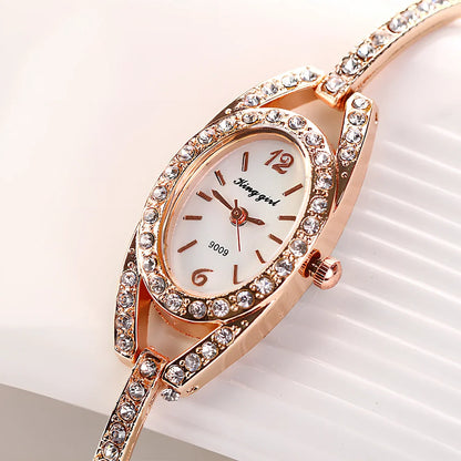 Silver-toned women's quartz bracelet watch with 25mm round dial, 185mm strap, and slim 7mm case for everyday wear