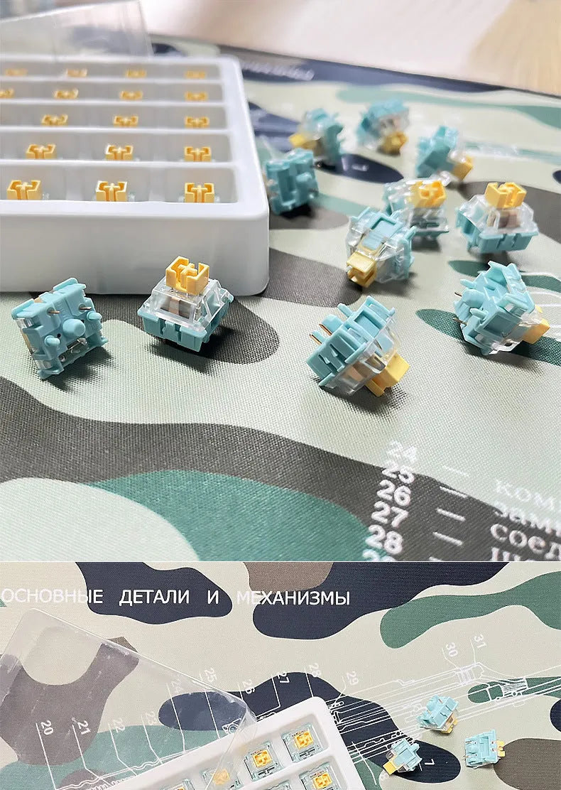 36 sea salt lemon PRO mute mechanical keyboard switch shafts for universal keyboard models
