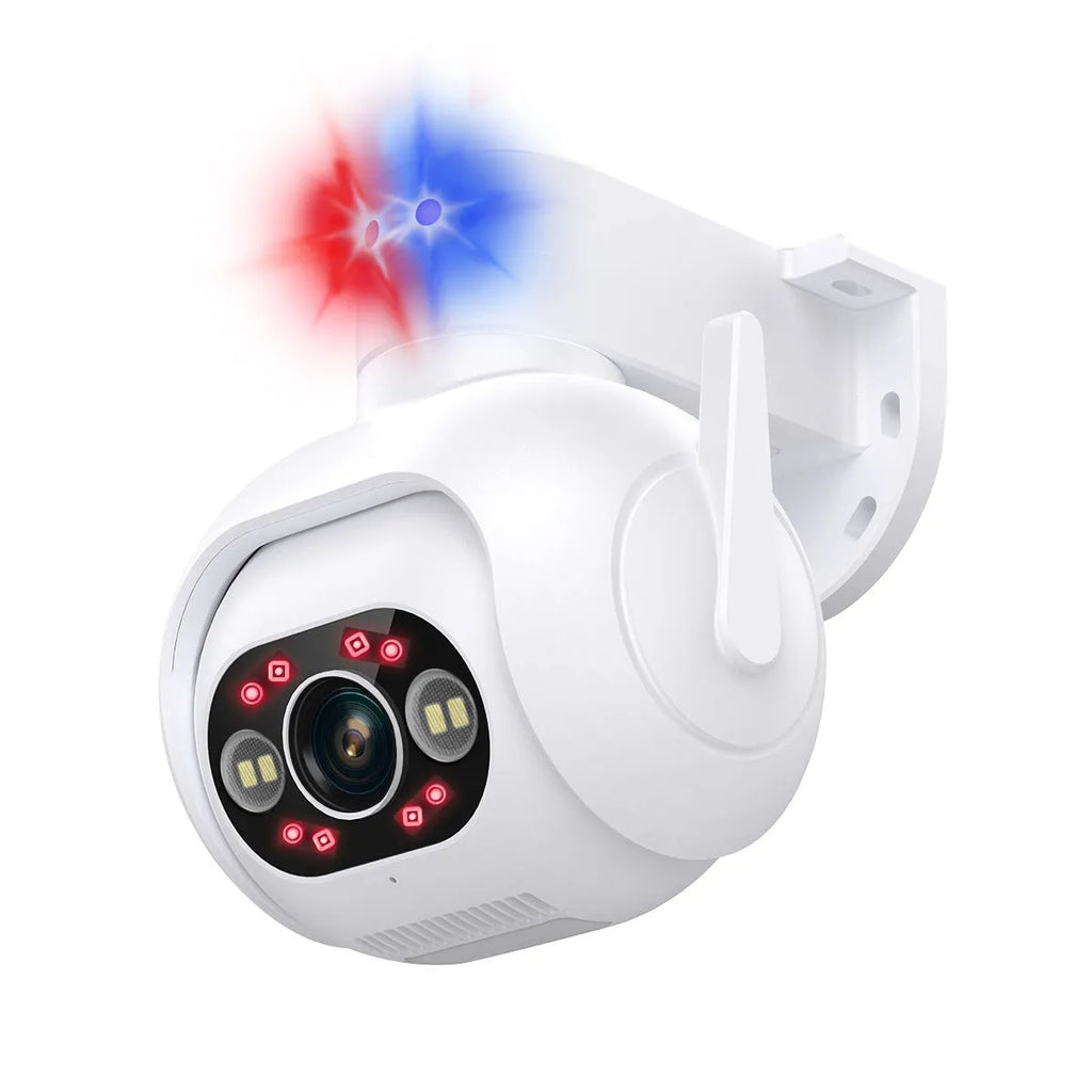 Smart colour night vision 4MP outdoor security camera with wall mount bracket