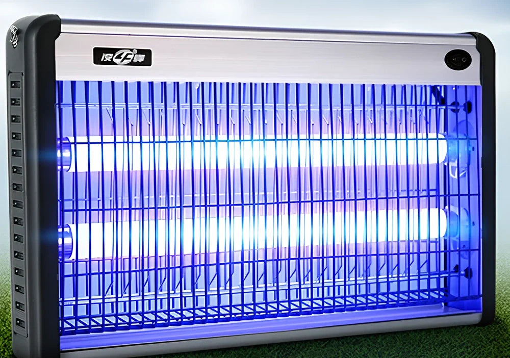 20W electric mosquito killing lamp with UV tube and collection tray for indoor fly control, 15cm height