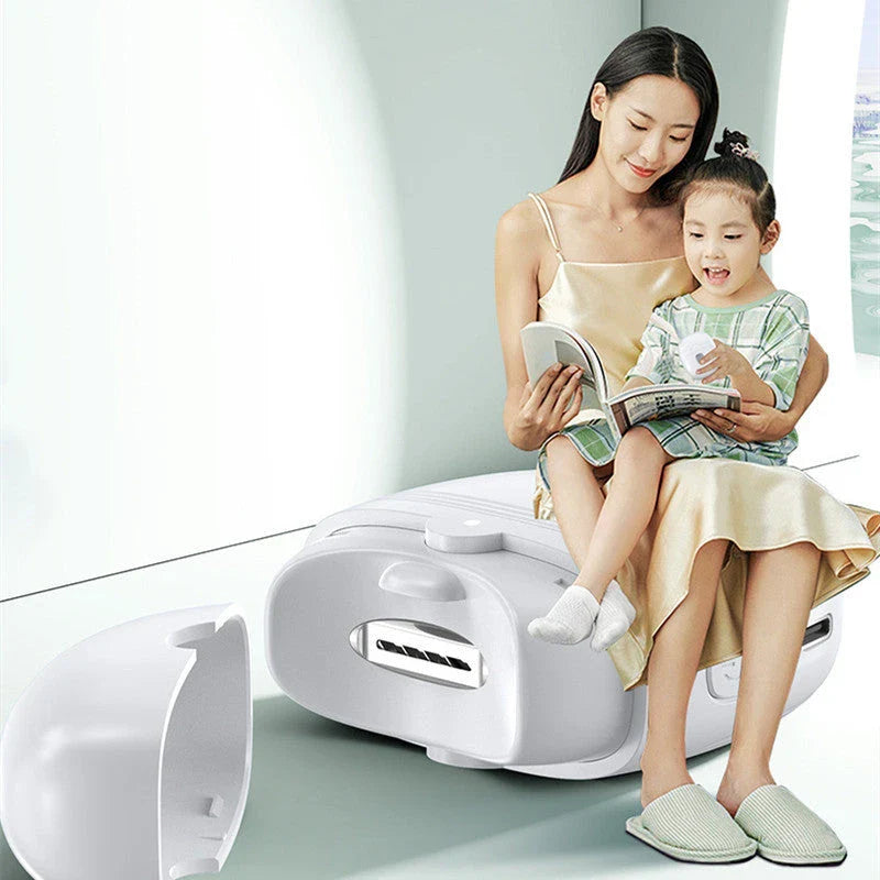 Cordless electric nail trimmer with built-in LED light for safe, efficient nail grooming