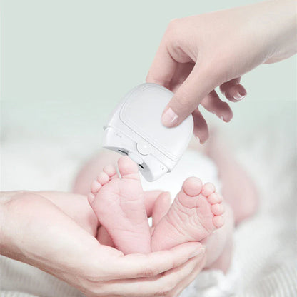 Cordless electric nail trimmer with built-in LED light for safe, efficient nail grooming