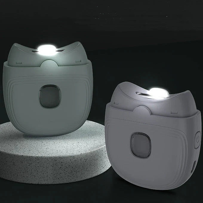 Cordless electric nail trimmer with built-in LED light for safe, efficient nail grooming