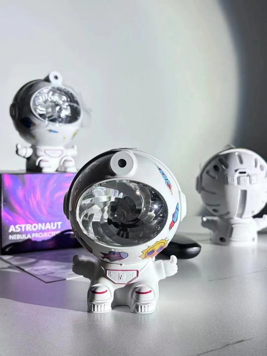 New Aurora Astronaut Nebula Decorative Vortex Projector with remote control and DIY sitting or standing lighting styles
