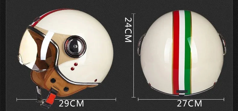 Scrambling motorcycle electric bicycle half helmet in ABS engineering plastic