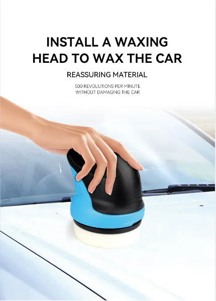 Blue plastic winter car ice scraper and snow shovel tool for vehicle maintenance