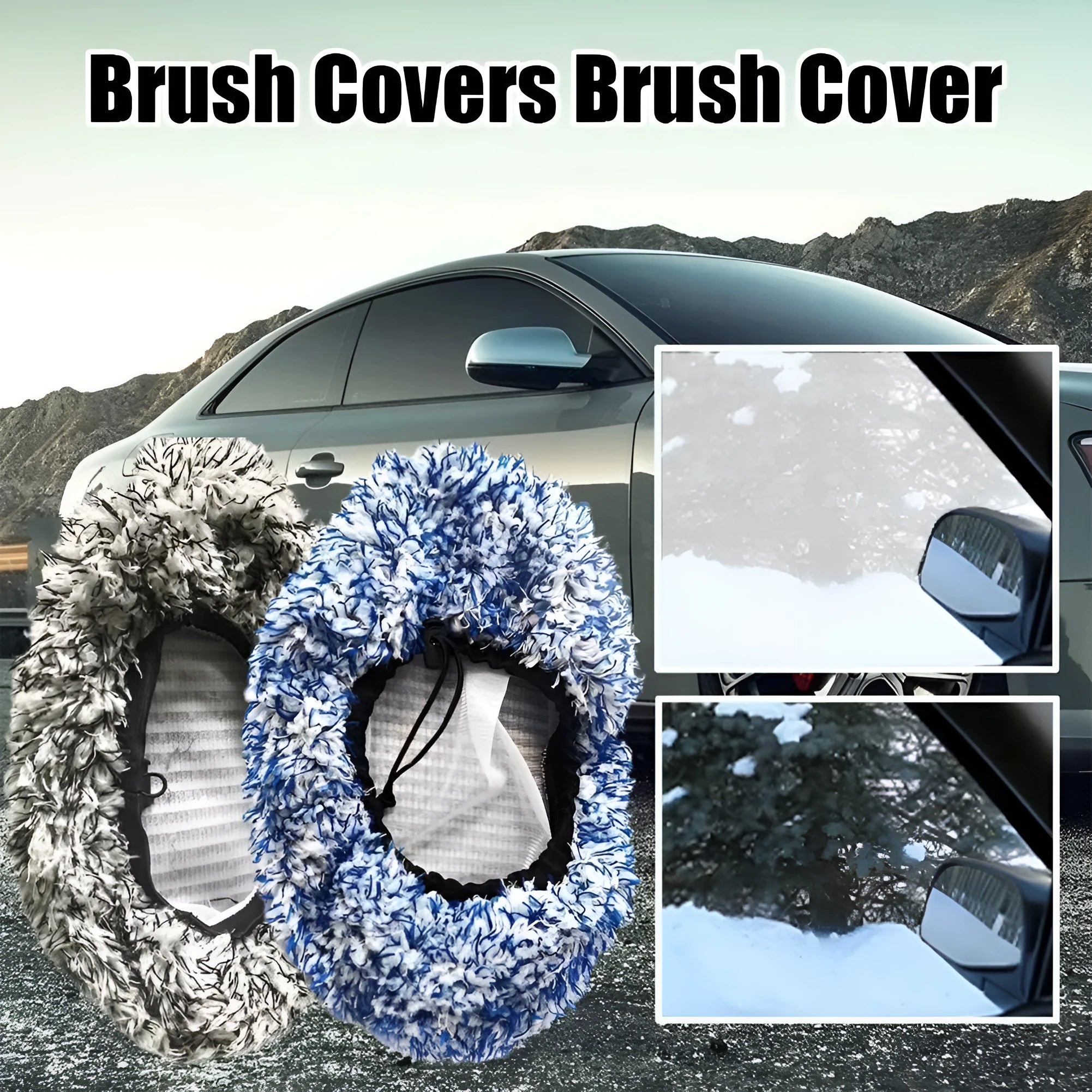 Replacement cloth cover for car long handle cleaning mop in four colour options