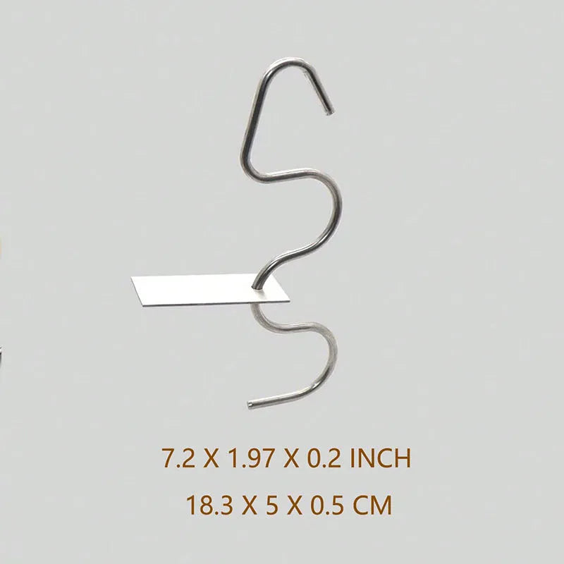 Stainless steel peanut butter mixer sauce stirring rod on white background