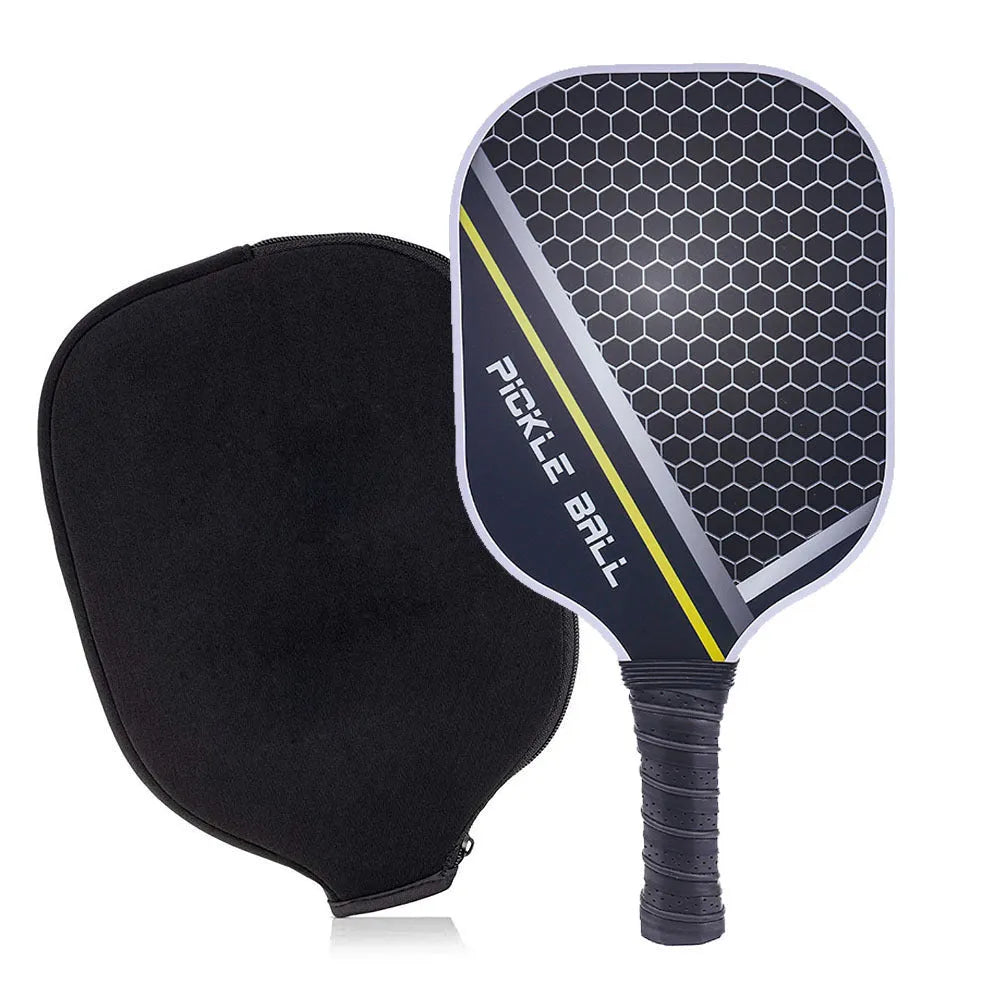 Carbon fibre graphite pickleball racket set with colour printing and bag