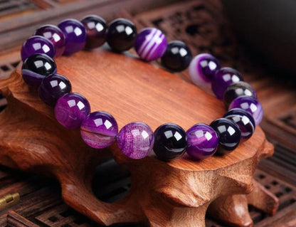 Handcrafted lava bead bracelet with seven chakra healing stones for balance and wellness