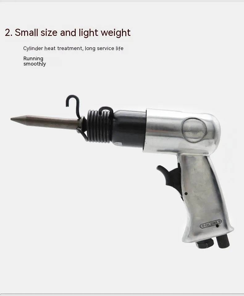 150mm pneumatic air hammer tool with hexagonal or round handle for demolition and repair work