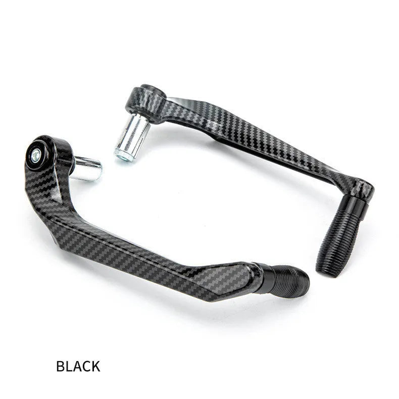 Aluminium motorcycle hand guards with water transfer printing in black, red, silver, gold, blue colour options