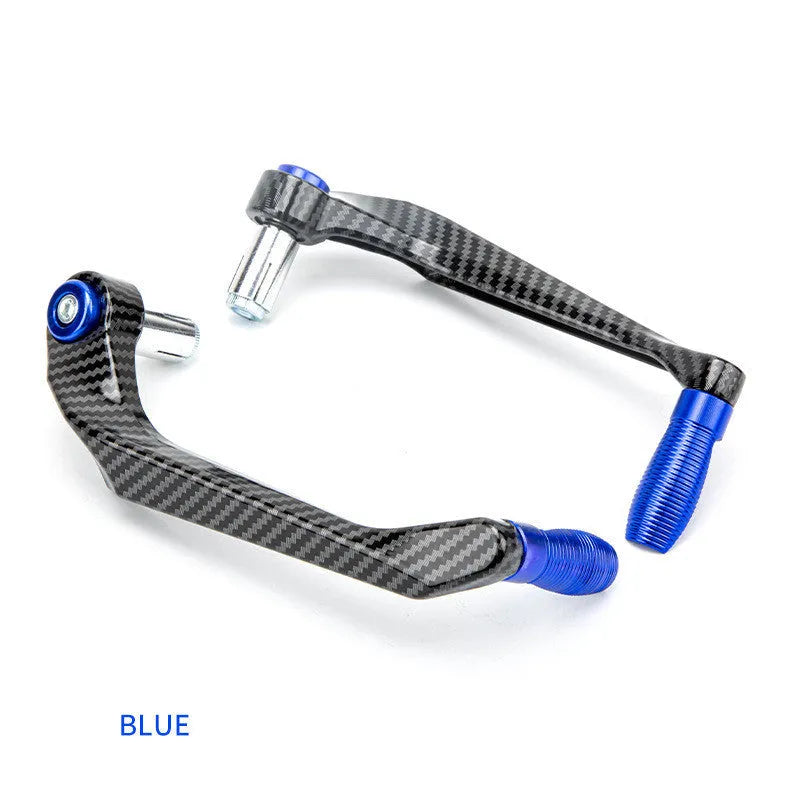 Aluminium motorcycle hand guards with water transfer printing in black, red, silver, gold, blue colour options