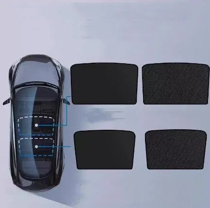 Ice crystal skylight sun visor made from silver tape in beige or black patterns for vehicle thermal insulation.