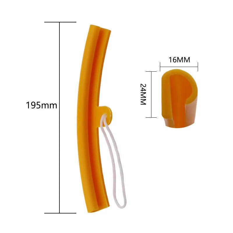 Polyurethane wheel hub protective sleeve in yellow, orange, blue, and red colours for alloy rim protection