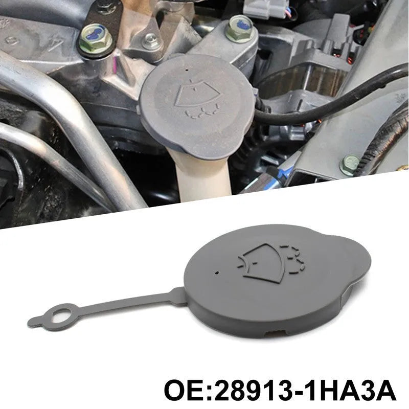 Grey glass kettle cover for Nissan vehicle windscreen washer reservoir replacement part