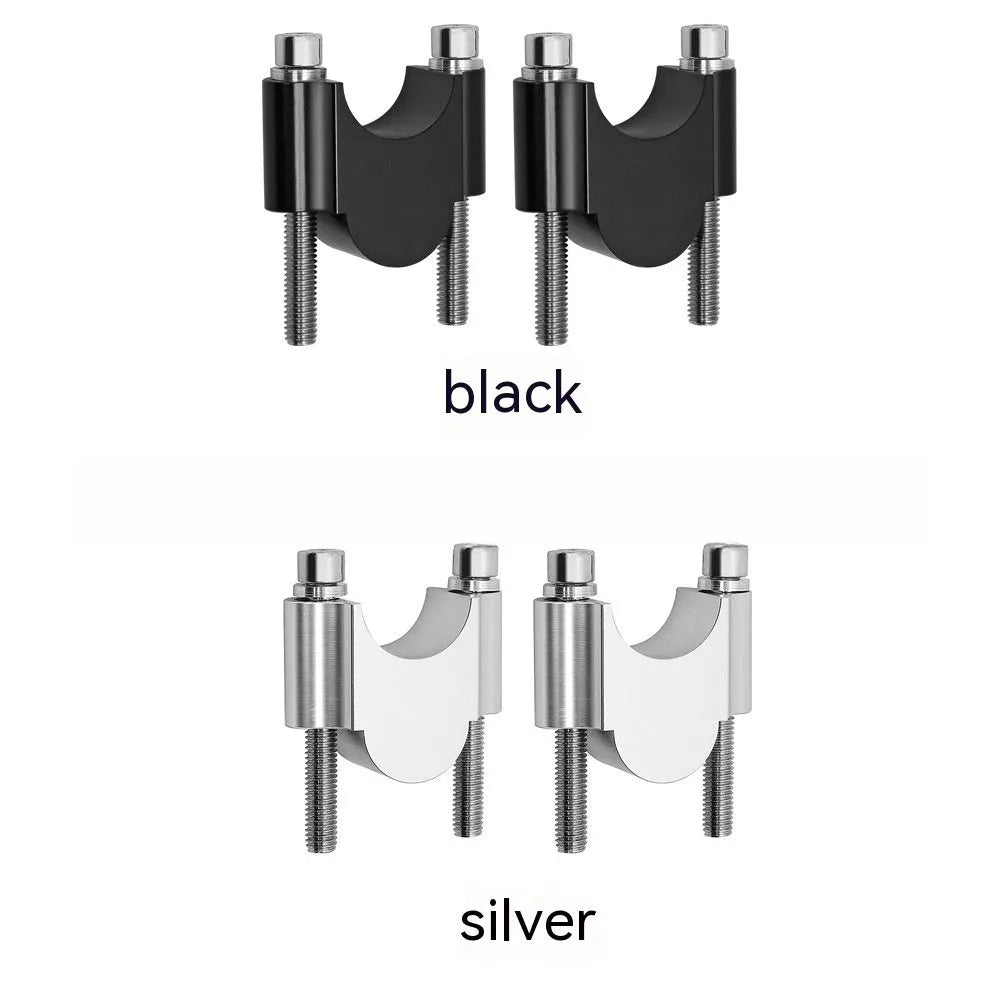 Motorcycle lifting code made from CNC aluminium alloy, available in black or silver, 22mm or 28mm diameter