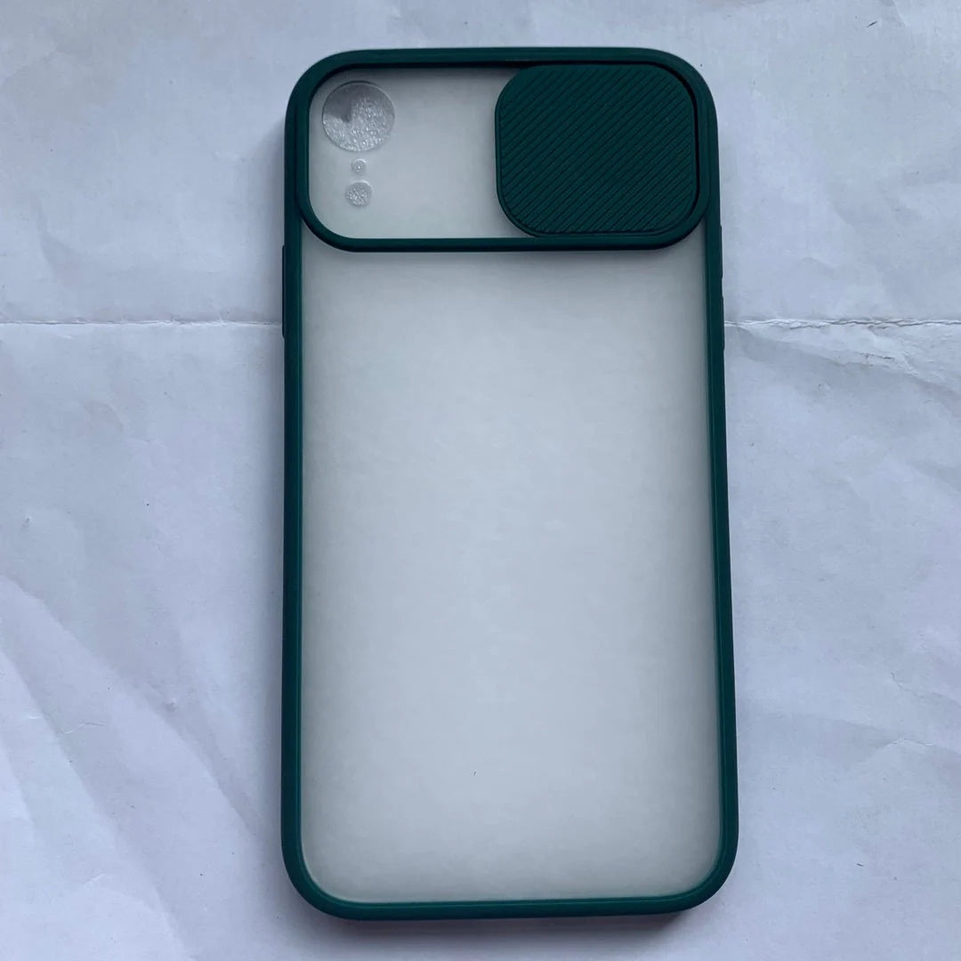 Frosted Surface Camera Protection Mobile Phone Case for iPhone in various colours