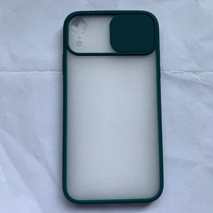 Frosted Surface Camera Protection Mobile Phone Case for iPhone in various colours