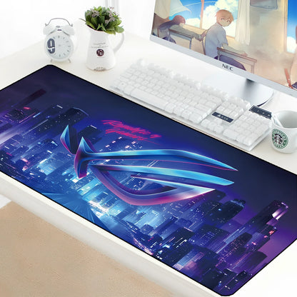 Country Edge Keyboard Pad 80cm x 30cm in ROG-02 design with natural rubber base and Jiaji cloth surface for desk stability