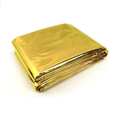 Silver emergency hypothermia blanket for outdoor survival, 130x210cm