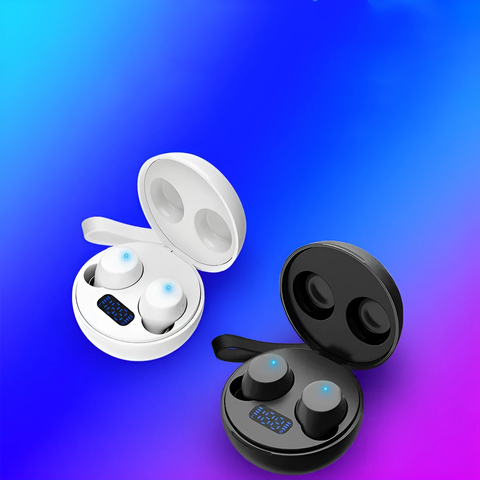 Black wireless sports headphones with neckband design and magnetic in-ear earpieces