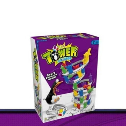 Penguin Tower Collapse Desktop Game for kids' educational play