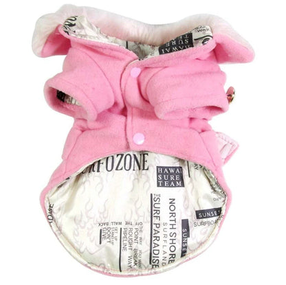 Wool blend dog coat for small breeds in multiple colours