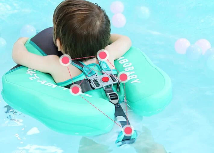 TPU Baby Swimming Ring Floats in various colors, showcasing adjustable buckles and soft fabric for safe, comfortable swimming.