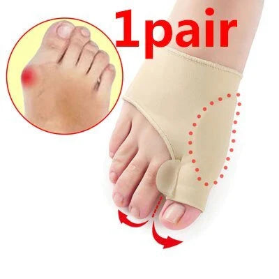 Corrective socks with gel toe separator for bunion pain relief and toe realignment