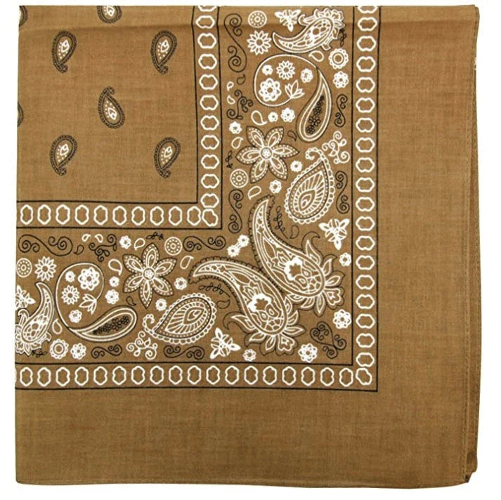 Cashew Flower Paisley Hip Hop Square Scarf in various colours