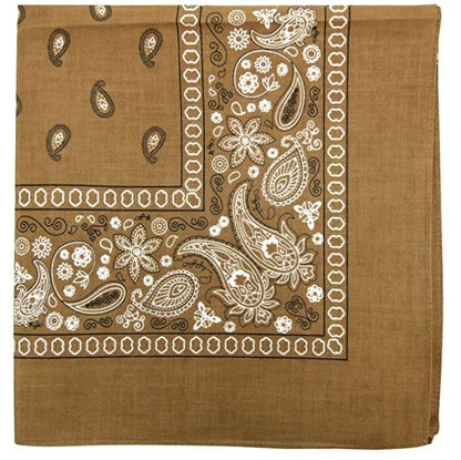 Cashew Flower Paisley Hip Hop Square Scarf in various colours