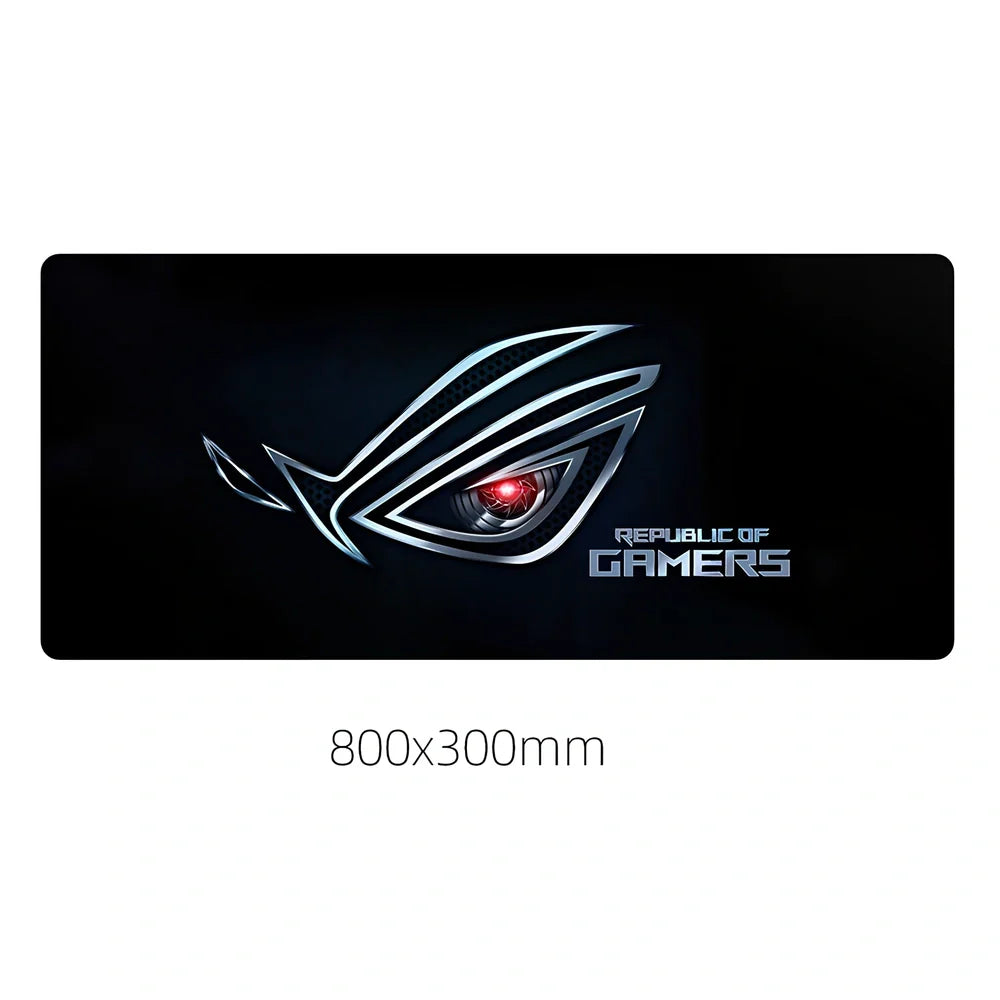 Country Edge Keyboard Pad 80cm x 30cm in ROG-02 design with natural rubber base and Jiaji cloth surface for desk stability