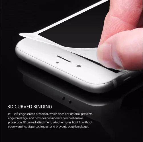 0.23mm tempered glass screen protector for iPhone 6 7 8 Plus models with soft 3D curved edges