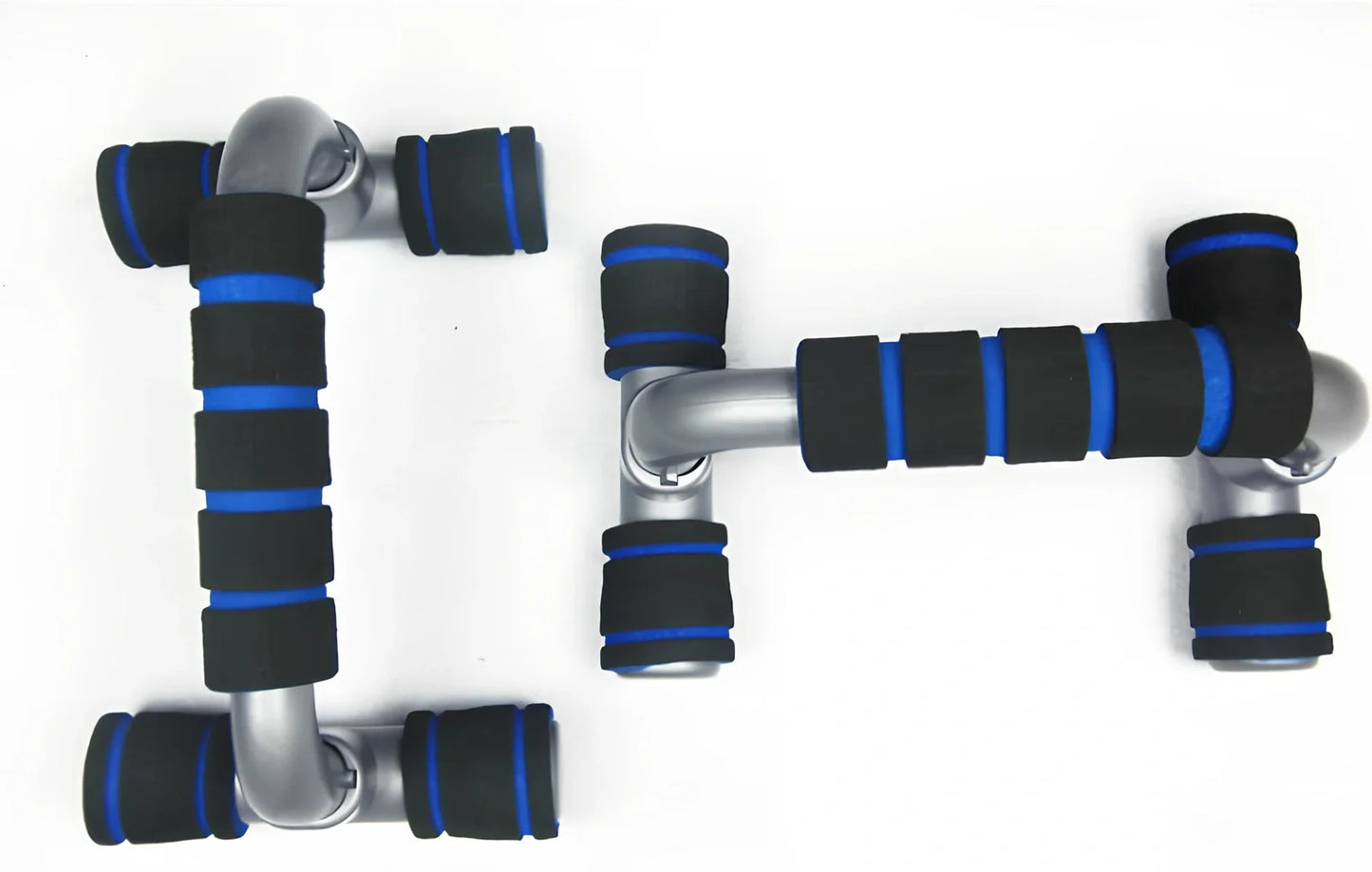 Black 9-in-1 Push-Up Rack Edge with colour-coded plates and silicone handles for upper body training, 60 x 18.5 x 2 cm size