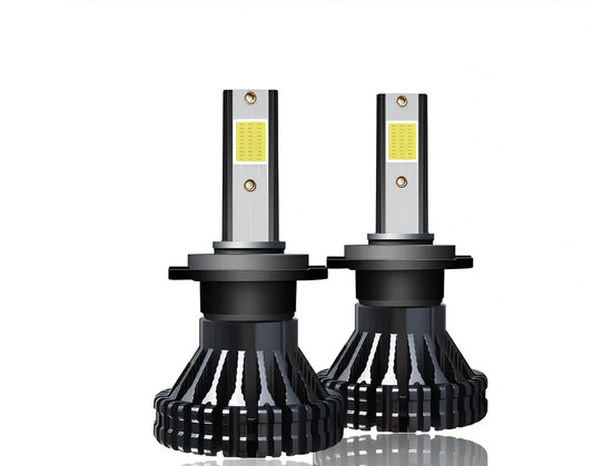 9005 HB3 LED automotive headlight with aluminium housing and heat dissipation fins