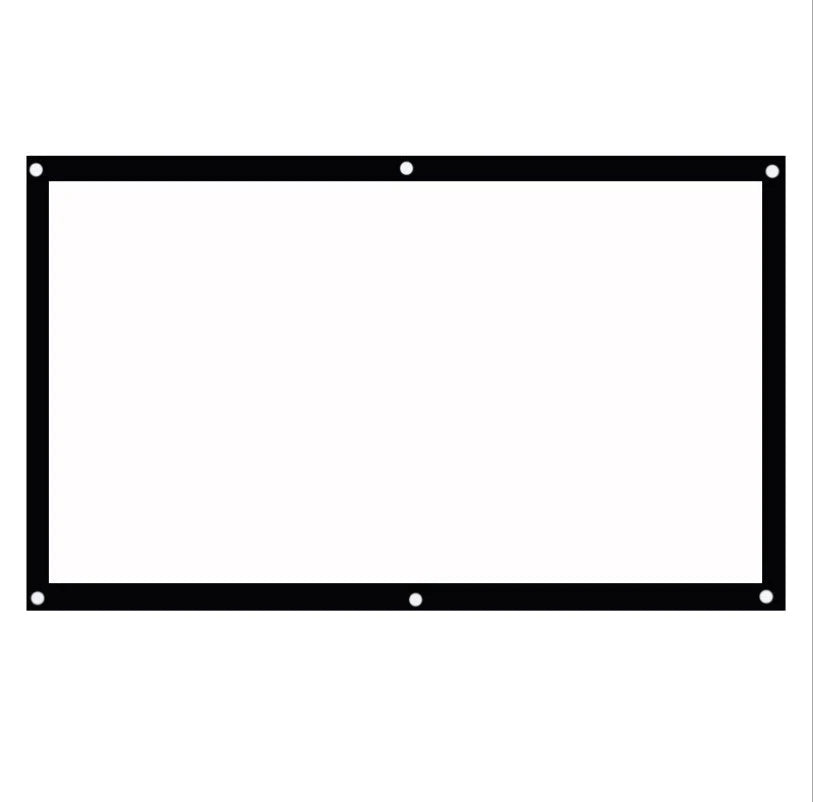 Custom polyester white anti-light curtain for home cinema, various sizes available