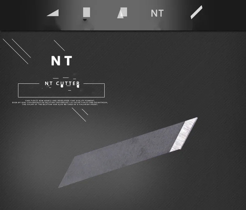 Two packs of NT Cutter replacement surgical blades: BDC-200P 30 degree and BDA-200P 45 degree, 40 pieces each.